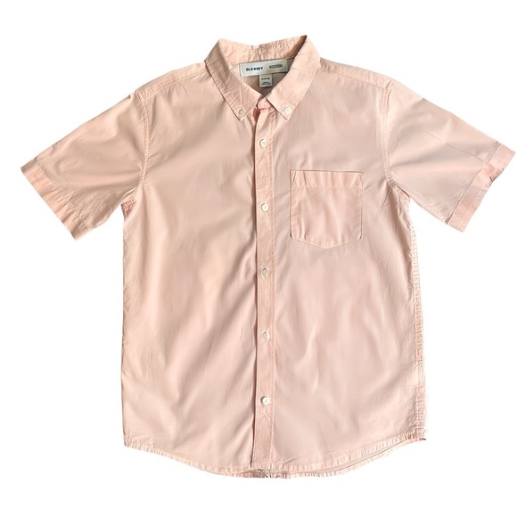 Old Navy & Good Fellow Set of 3 Boys Button Down Short Sleeve Shirts Size 14/16 - Picture 3 of 8